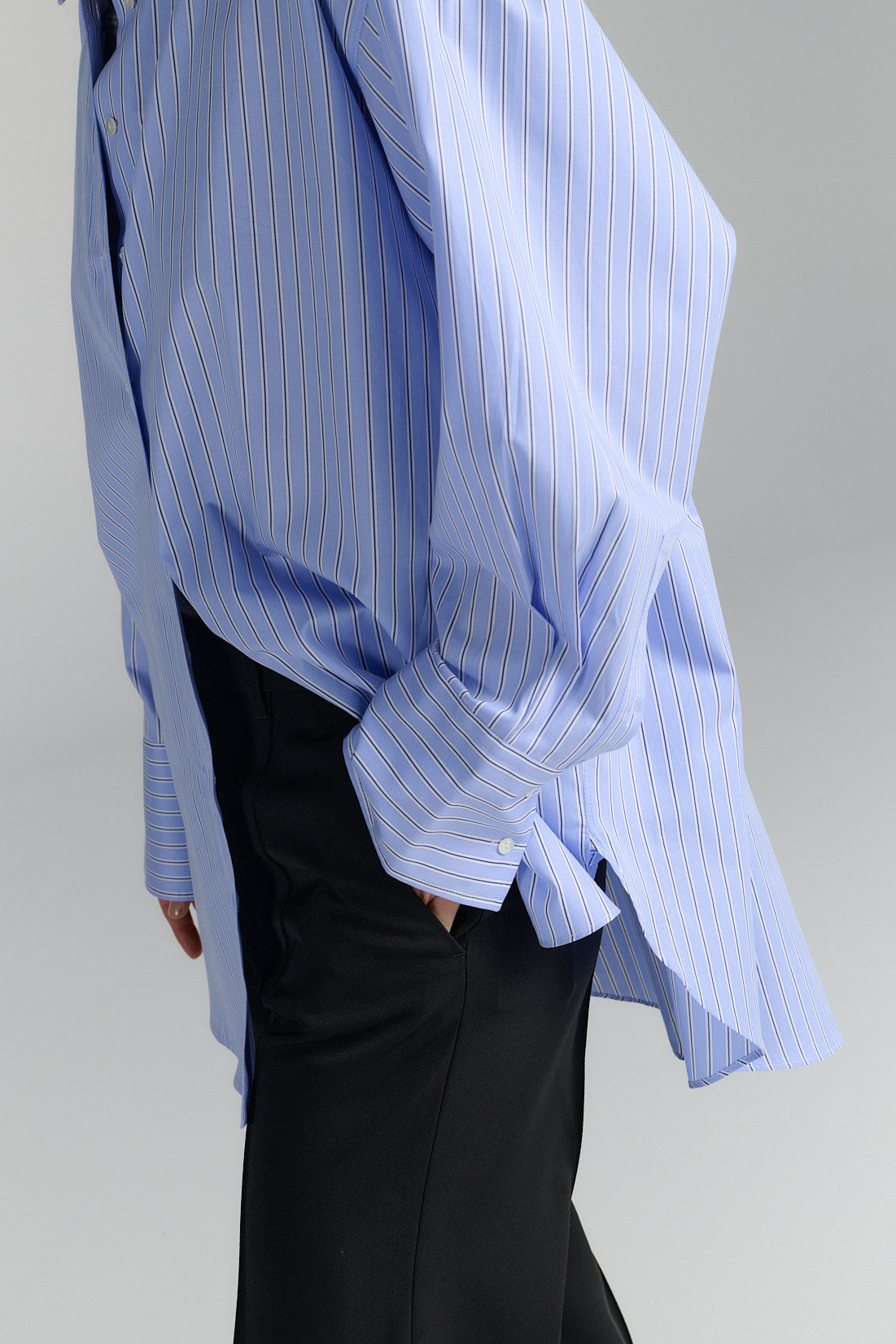 Shirt | Egyptian Cotton | Light Blue Stripe