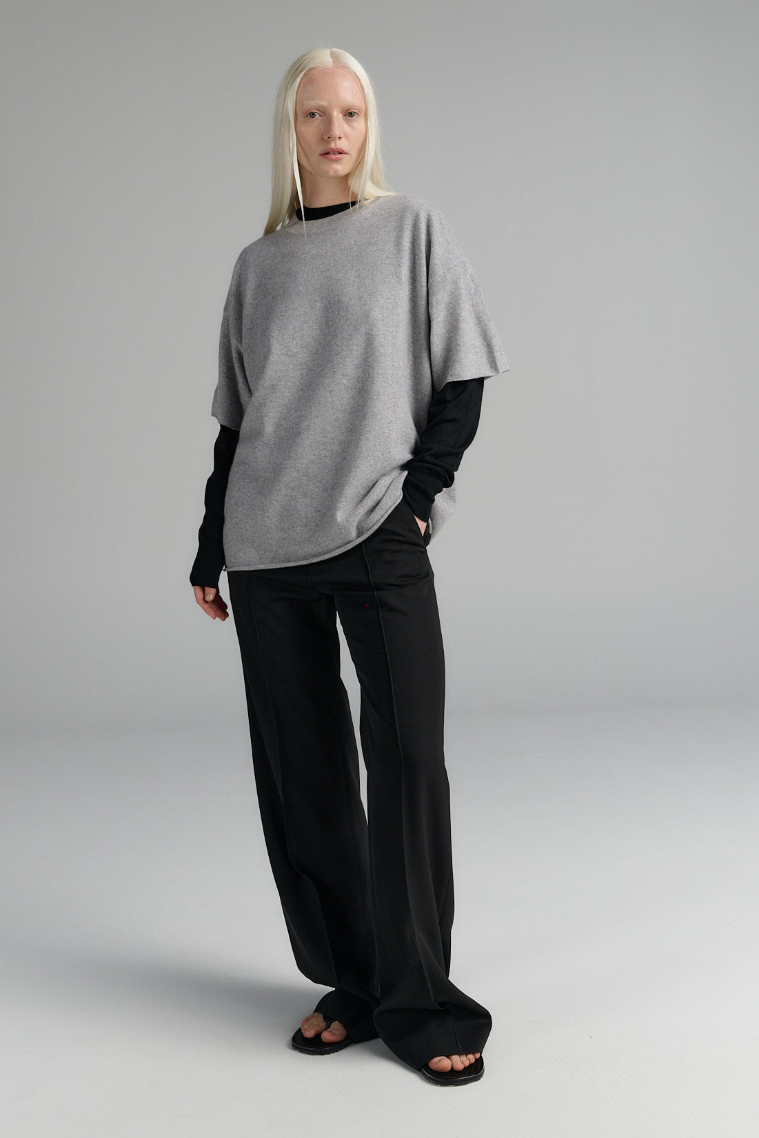 TShirt | Wool Cashmere | Light Grey
