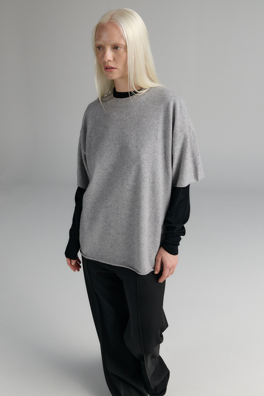 TShirt | Wool Cashmere | Light Grey