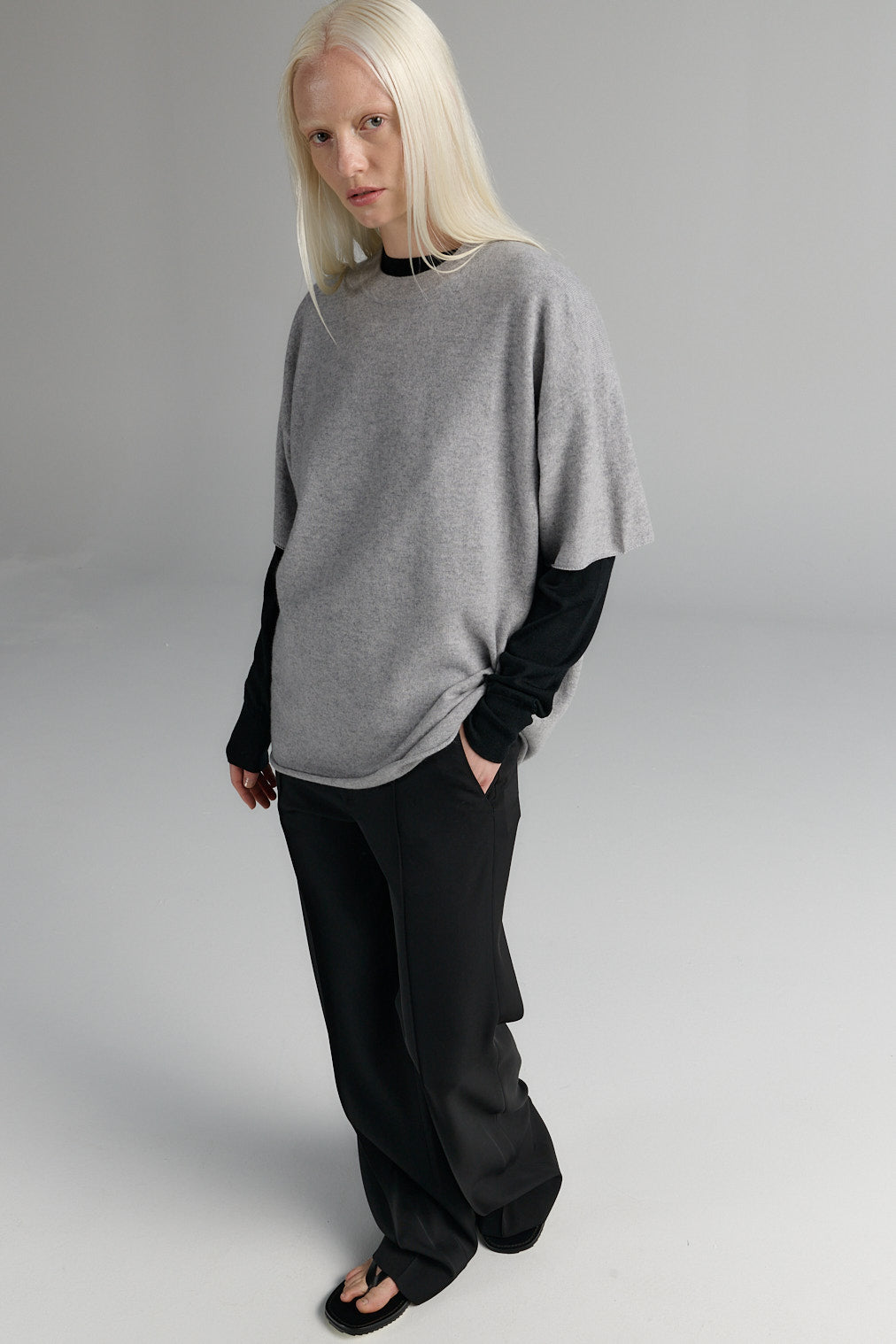TShirt | Wool Cashmere | Light Grey