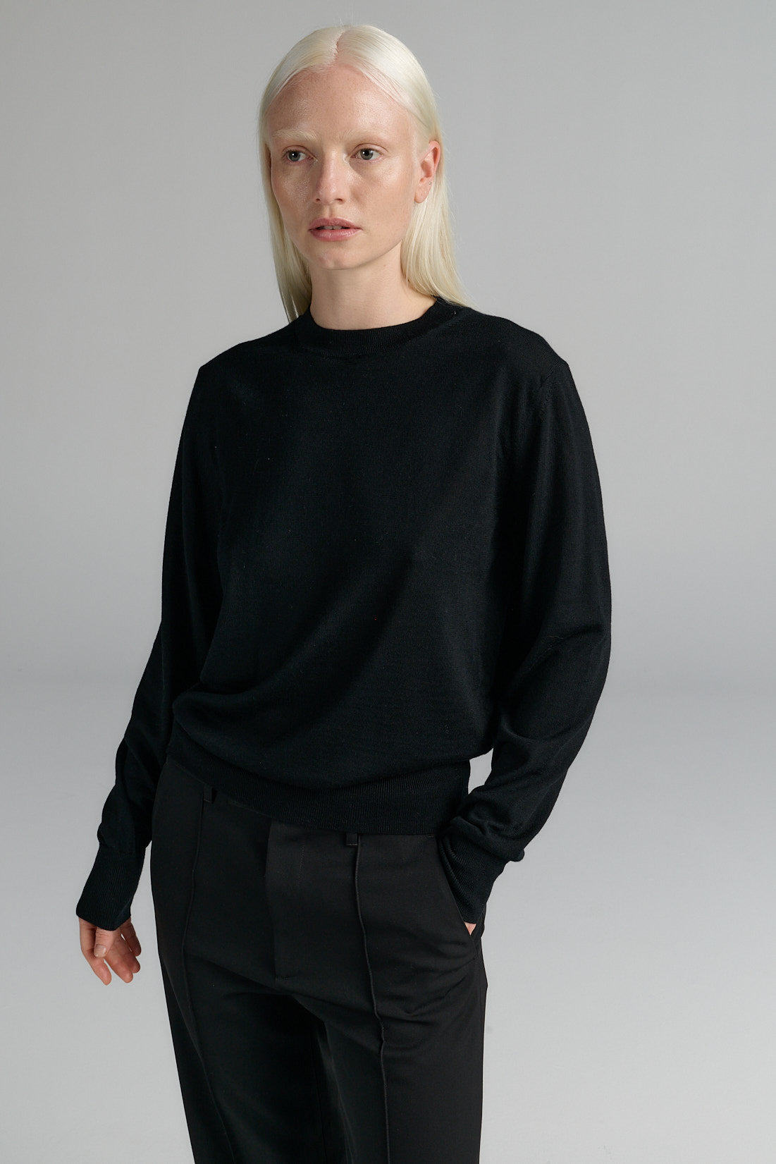 Crewneck | Merino Wool | Black