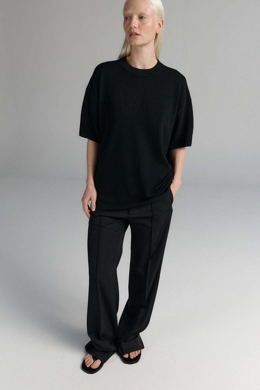 TShirt | Wool Cashmere | Black