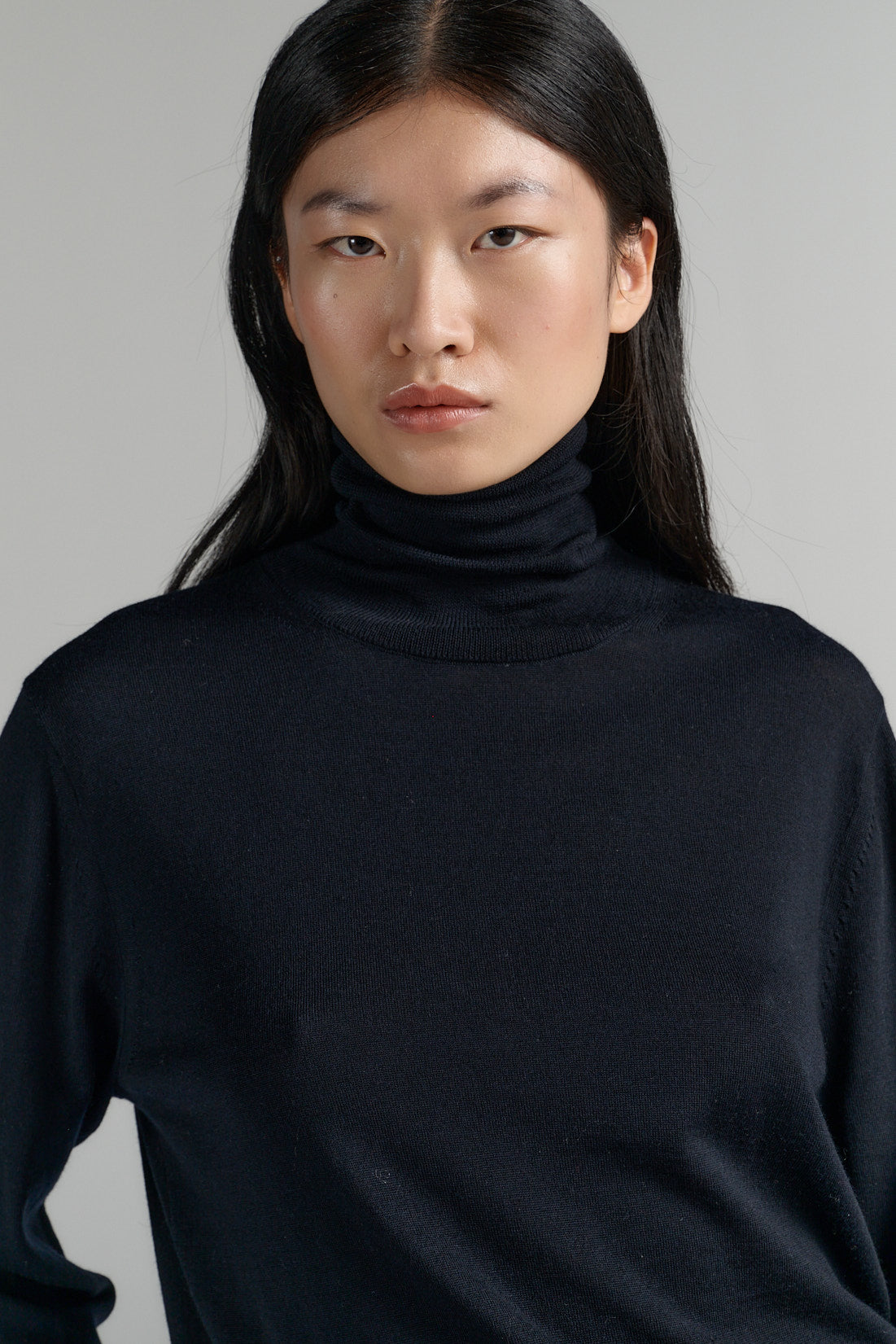 Turtle Neck | Merino Wool | Navy