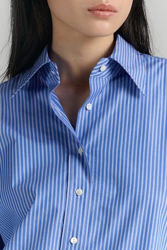 Shirt | Egyptian Cotton | Blue Stripe