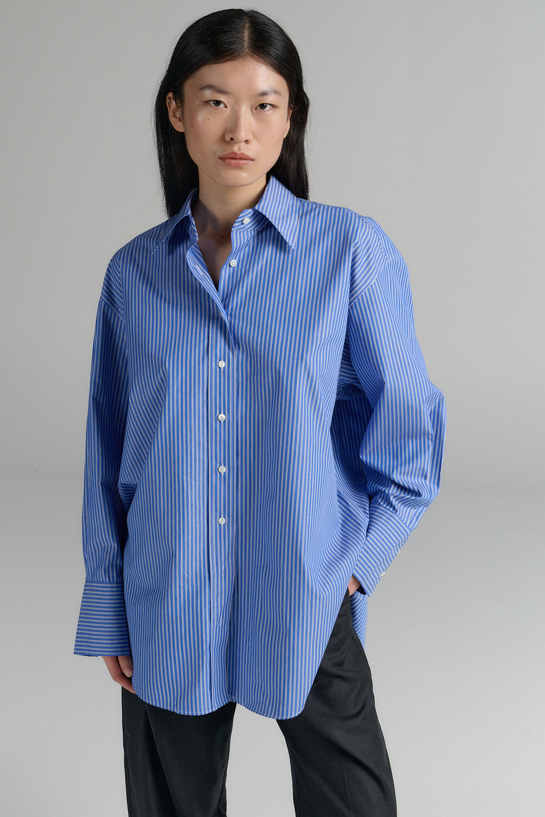Shirt | Egyptian Cotton | Blue Stripe