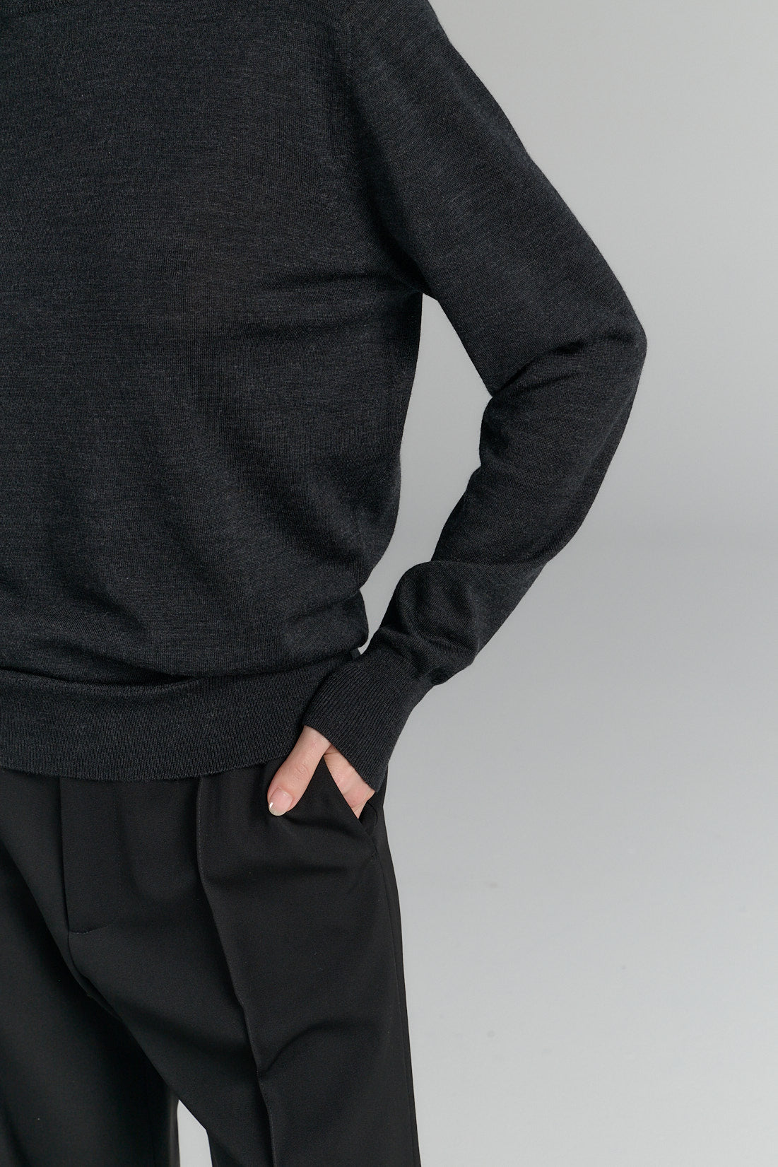 Turtle Neck | Merino Wool | Dark Grey