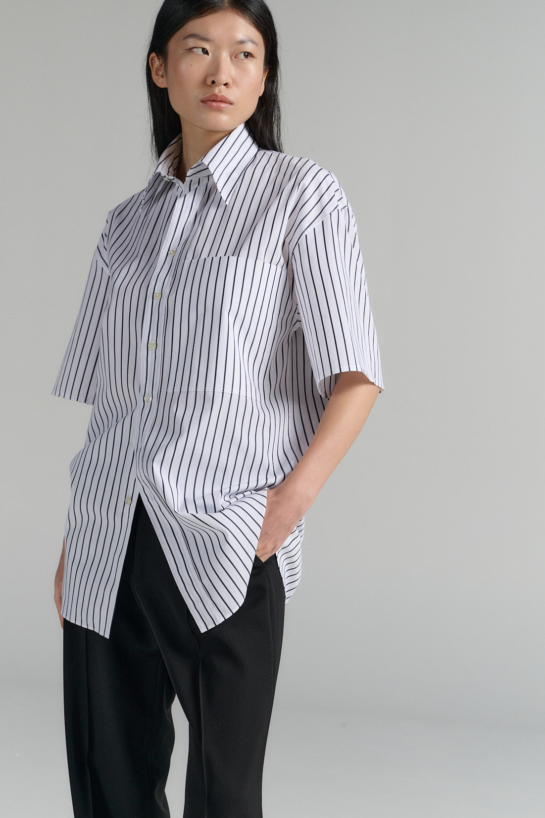 Shirt | Egyptian Cotton | Stripe Black