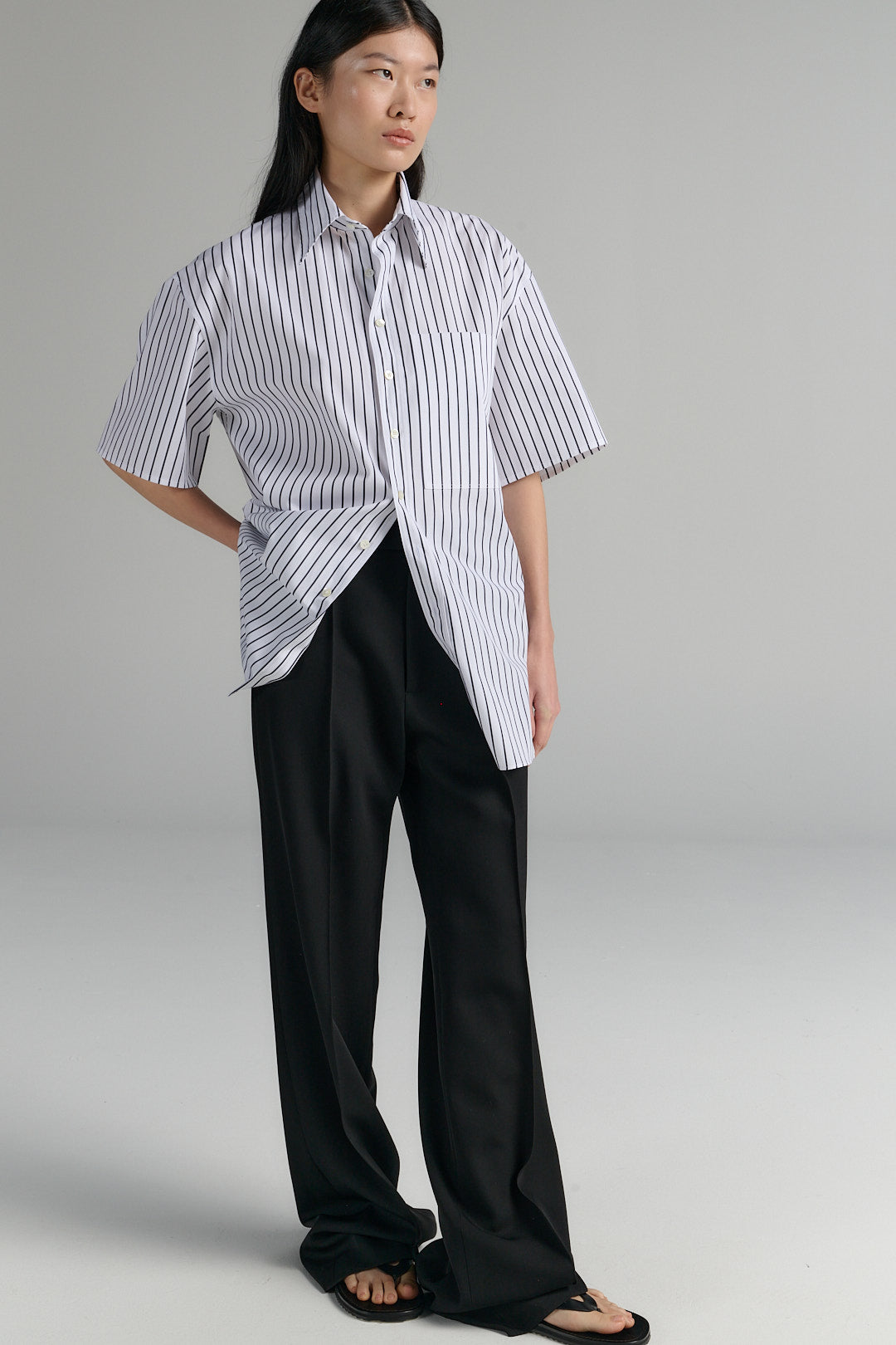 Shirt | Egyptian Cotton | Stripe Black