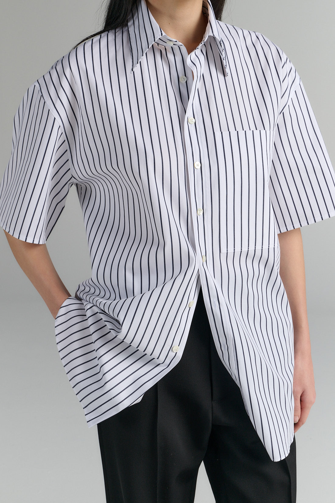 Shirt | Egyptian Cotton | Stripe Black