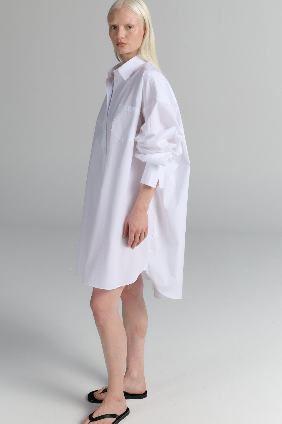 Shirt Dress | Egyptian Cotton | White