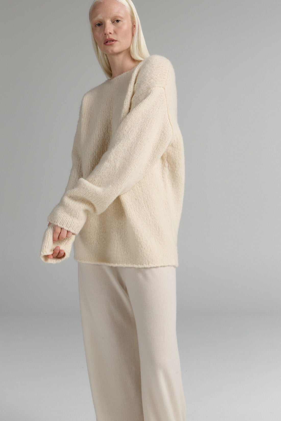 Heavy Crew | Wool Blend | Cream