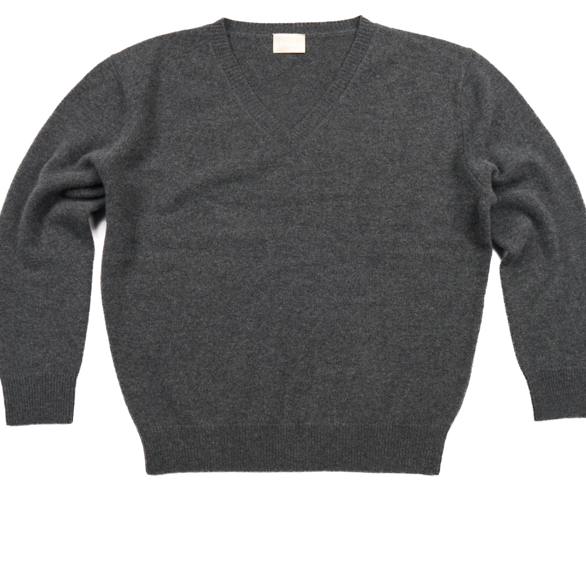 V Neck | Wool Cashmere | Grey