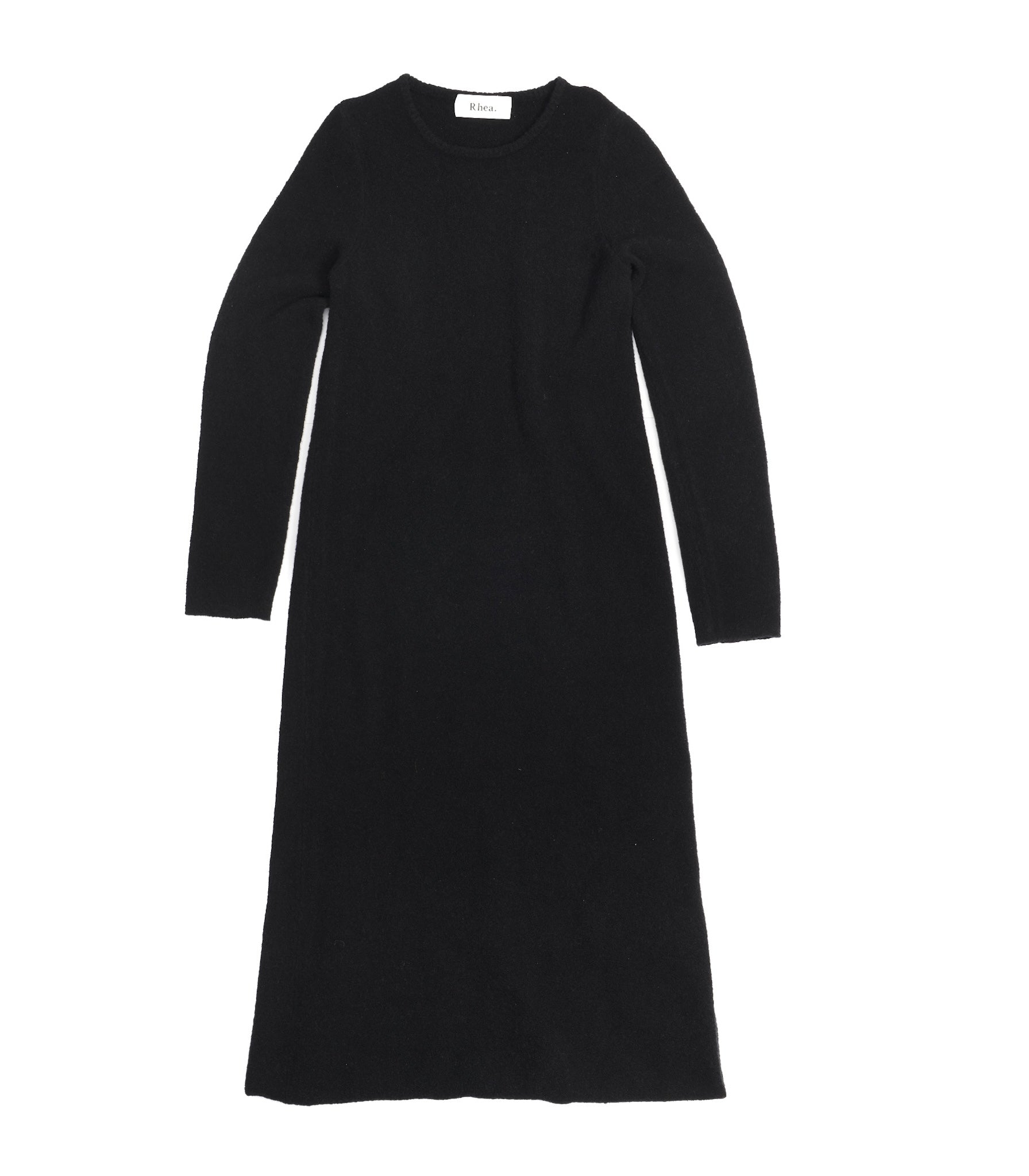 RHEA139. Boucle Dress. Black