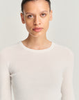Rib Crew | Merino Wool | Off White