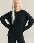 Heavy Crew | Merino Wool | Black