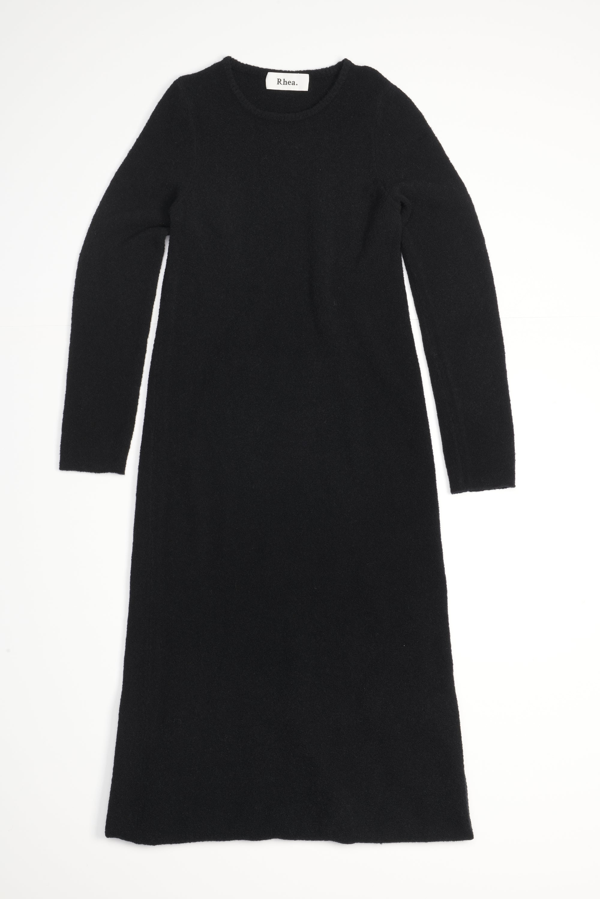 Boucle Dress | Wool Blend | Black