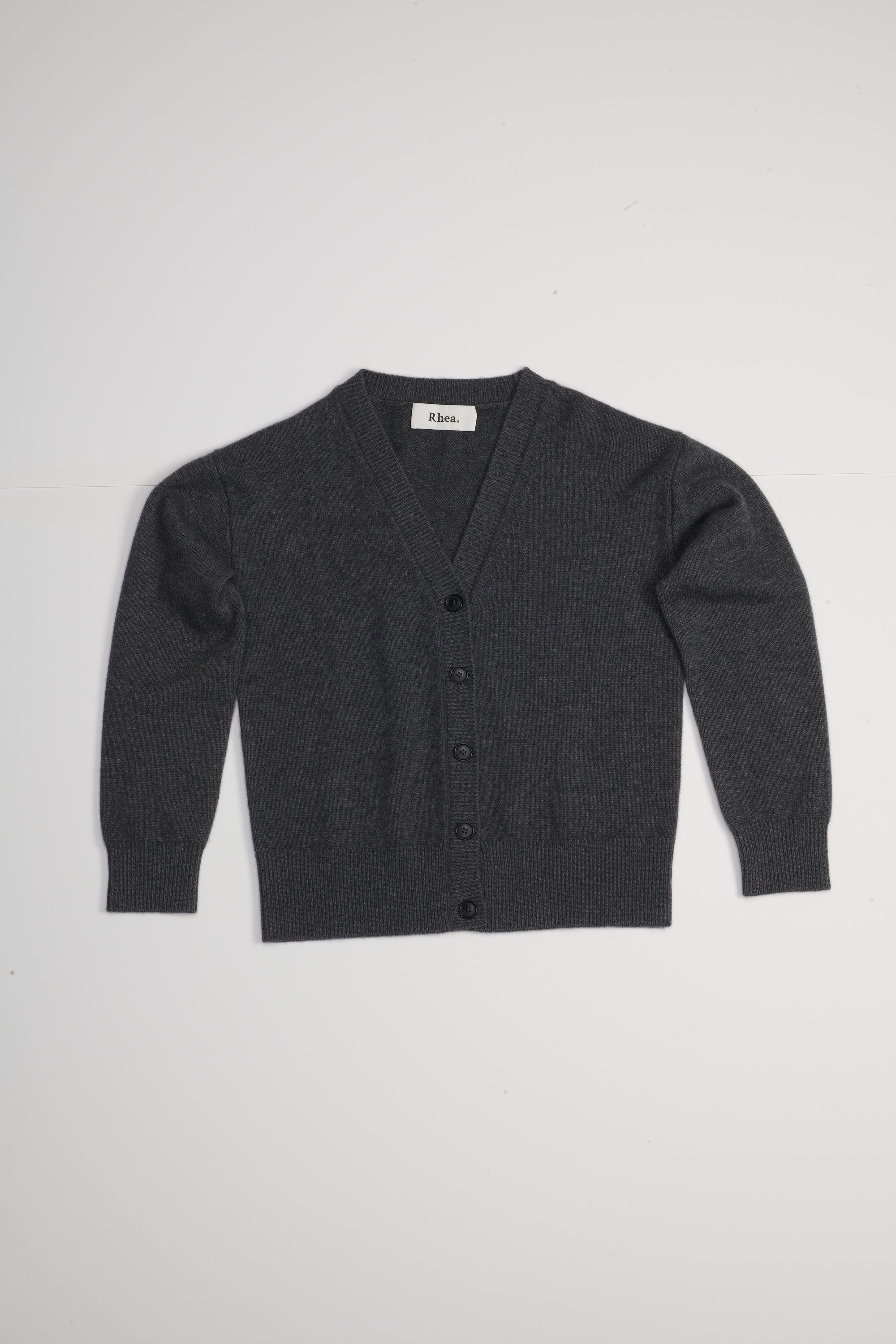 Heavy Cardigan | Wool Cashmere | Grey