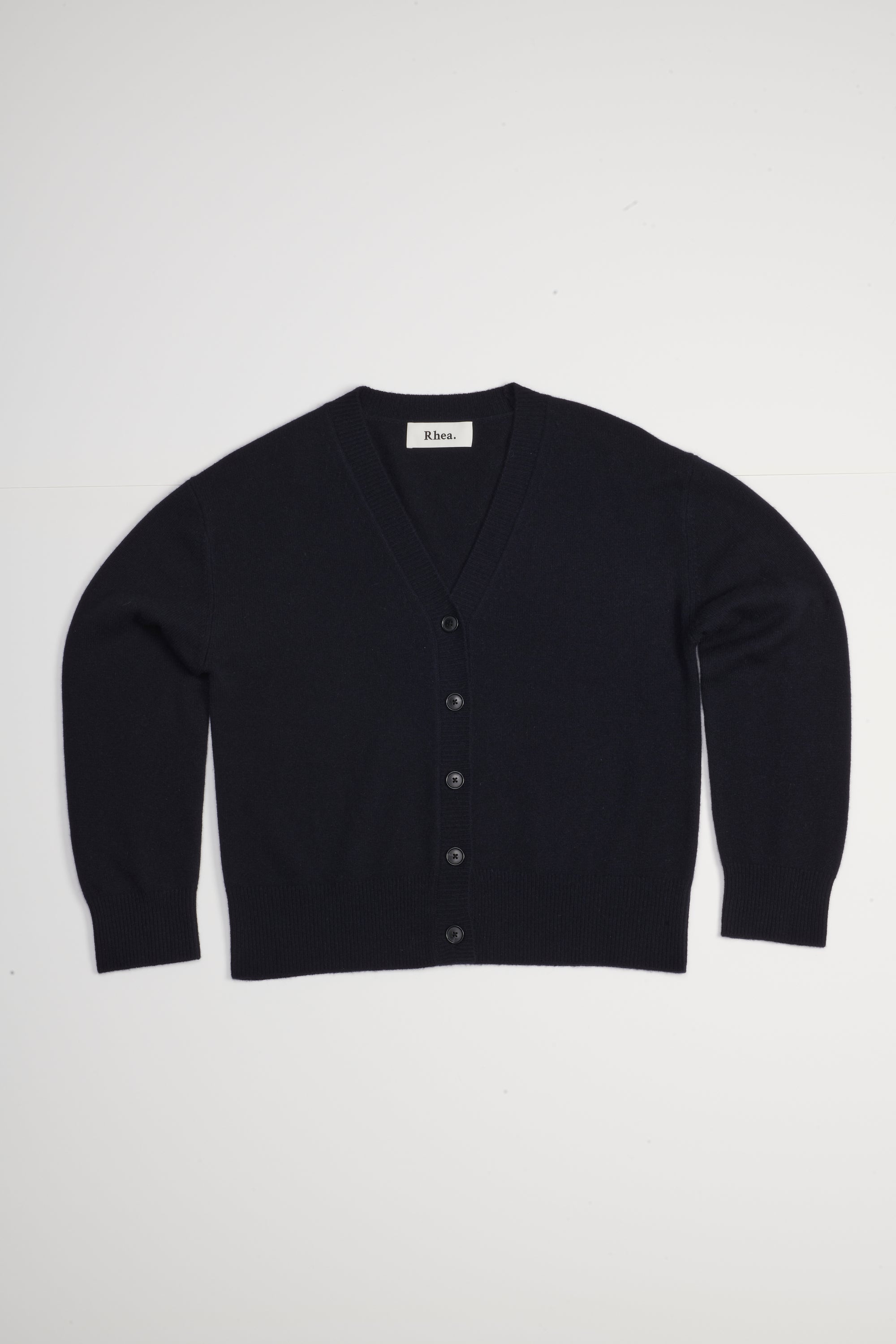 Heavy Cardigan | Wool Cashmere | Navy