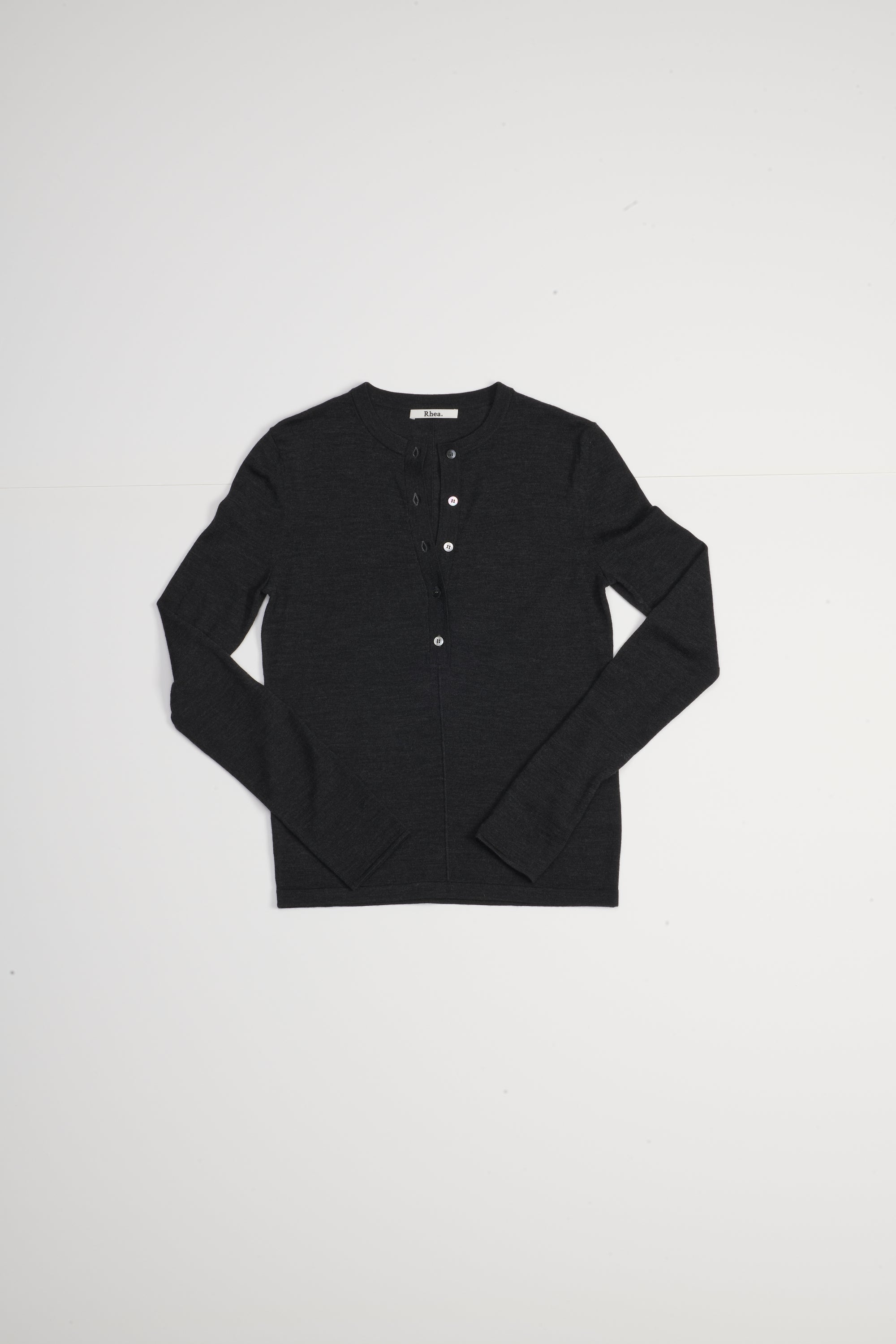 Henley | Merino Wool | Dark Grey