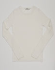 Rib Crew | Merino Wool | Off White