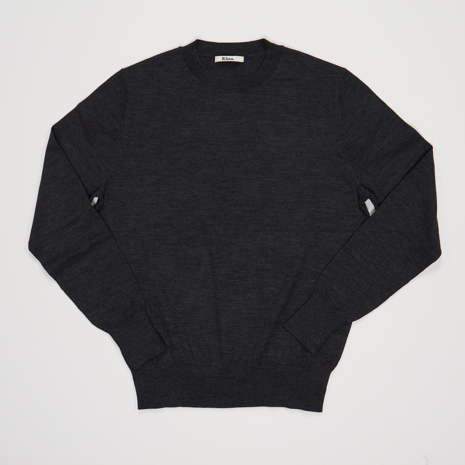 RHEA158 | Crew | Merino Wool | Dark Grey
