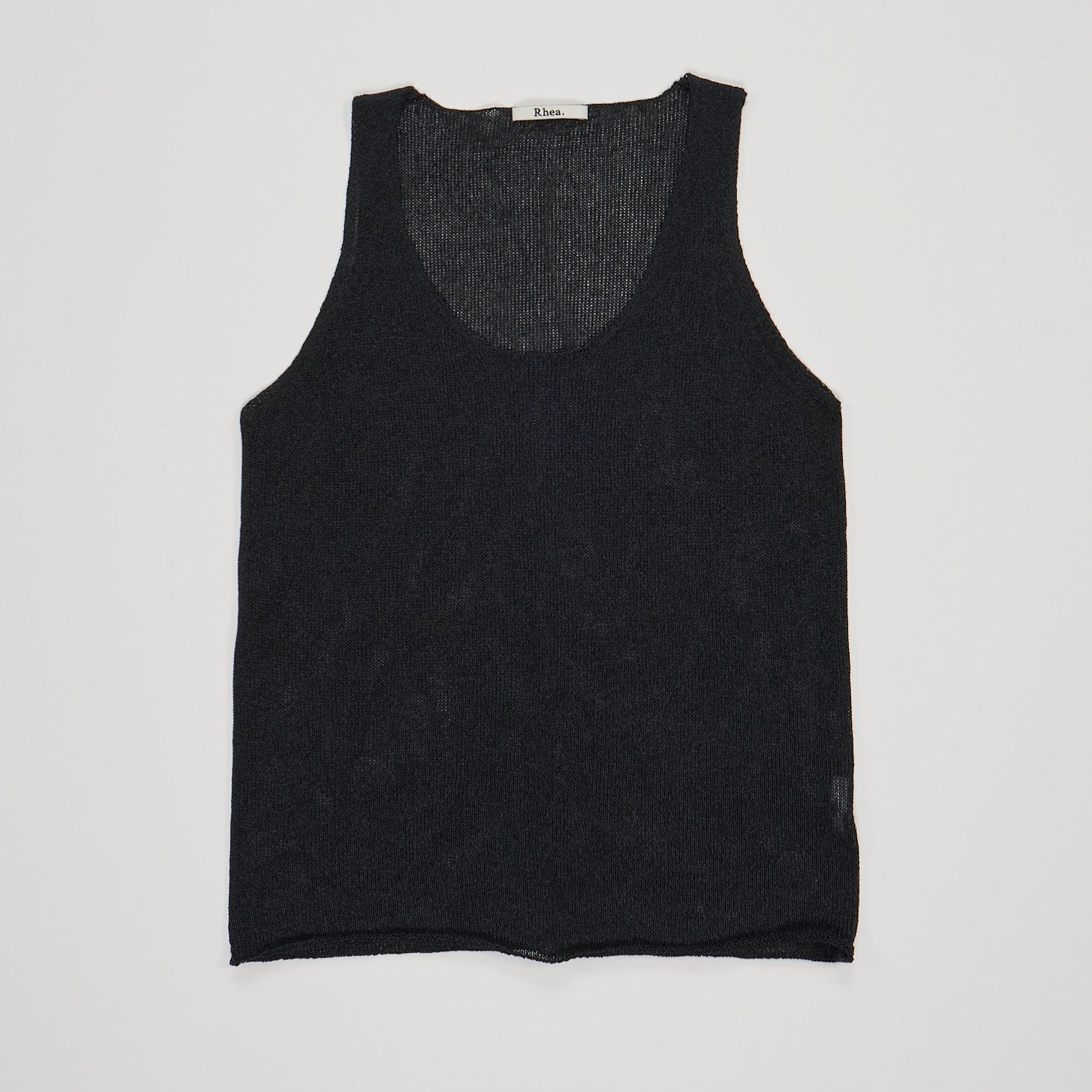 RHEA170 | Tank | Silk Paper | Black