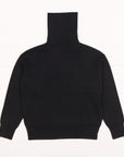 Double Knitted Turtle | Merino Wool | Black