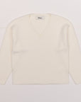 Double Knitted V | Merino Wool | Offwhite