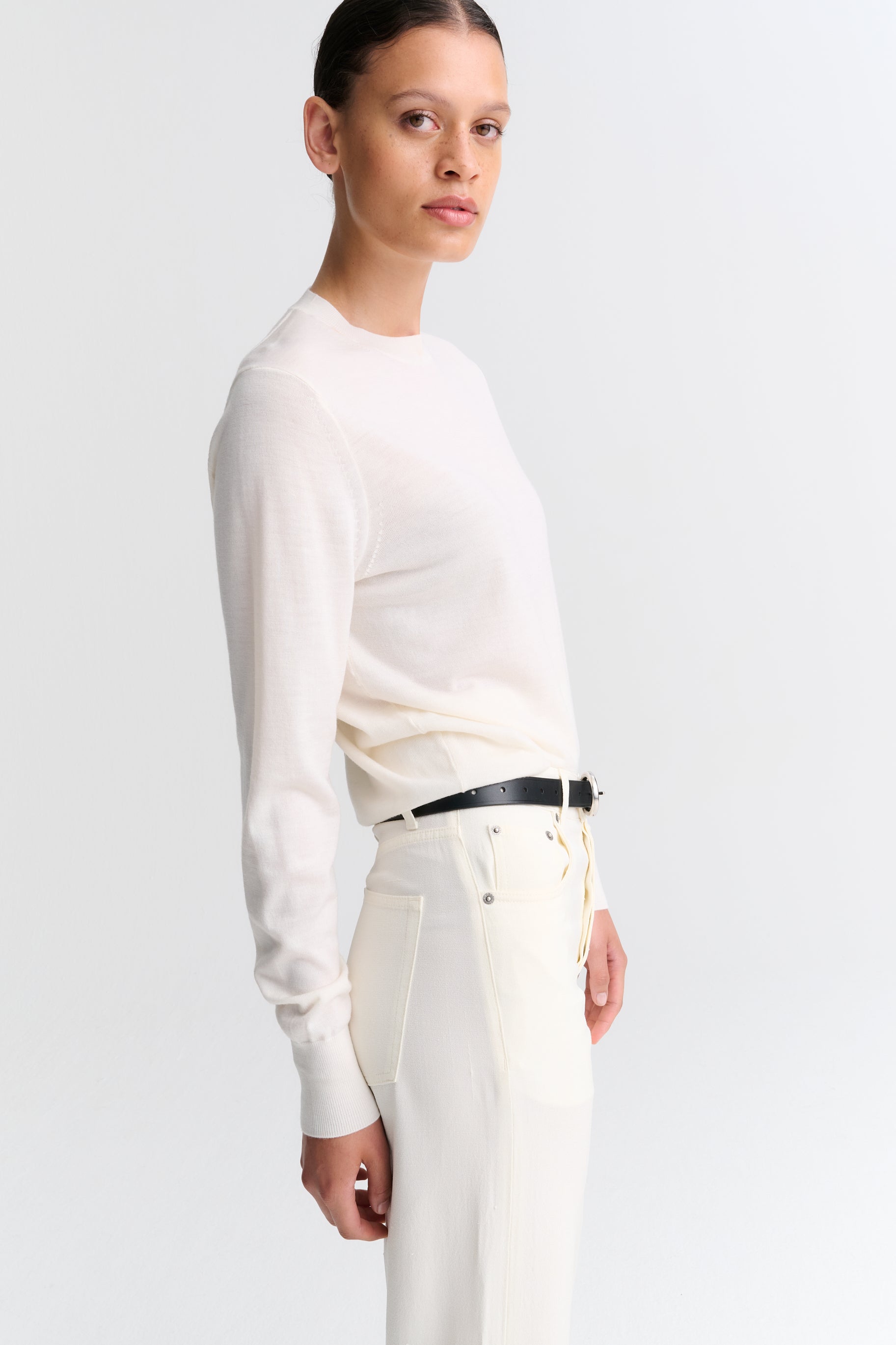 Crewneck | Merino Wool | Off White