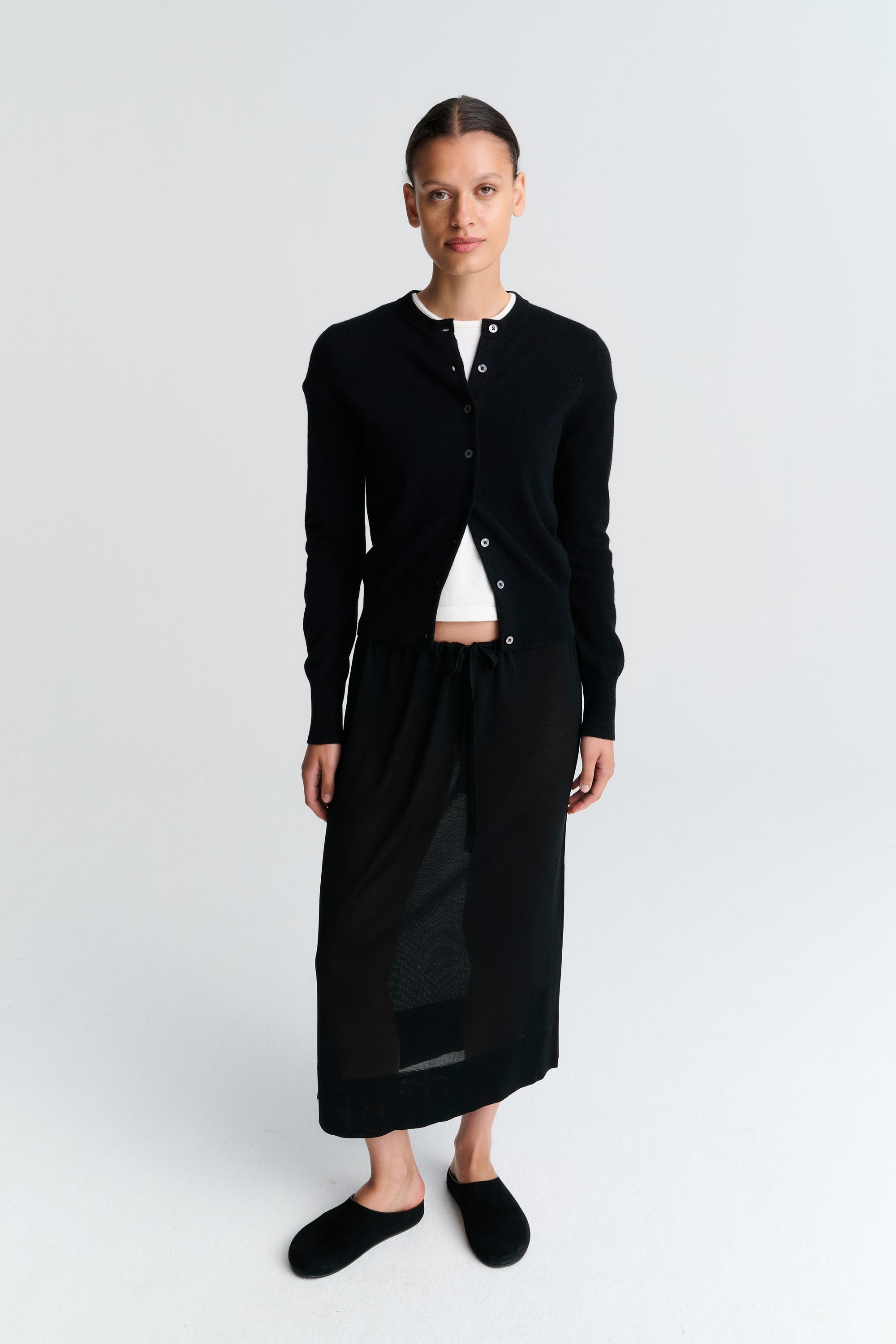 Cardigan | Wool Cashmere | Black