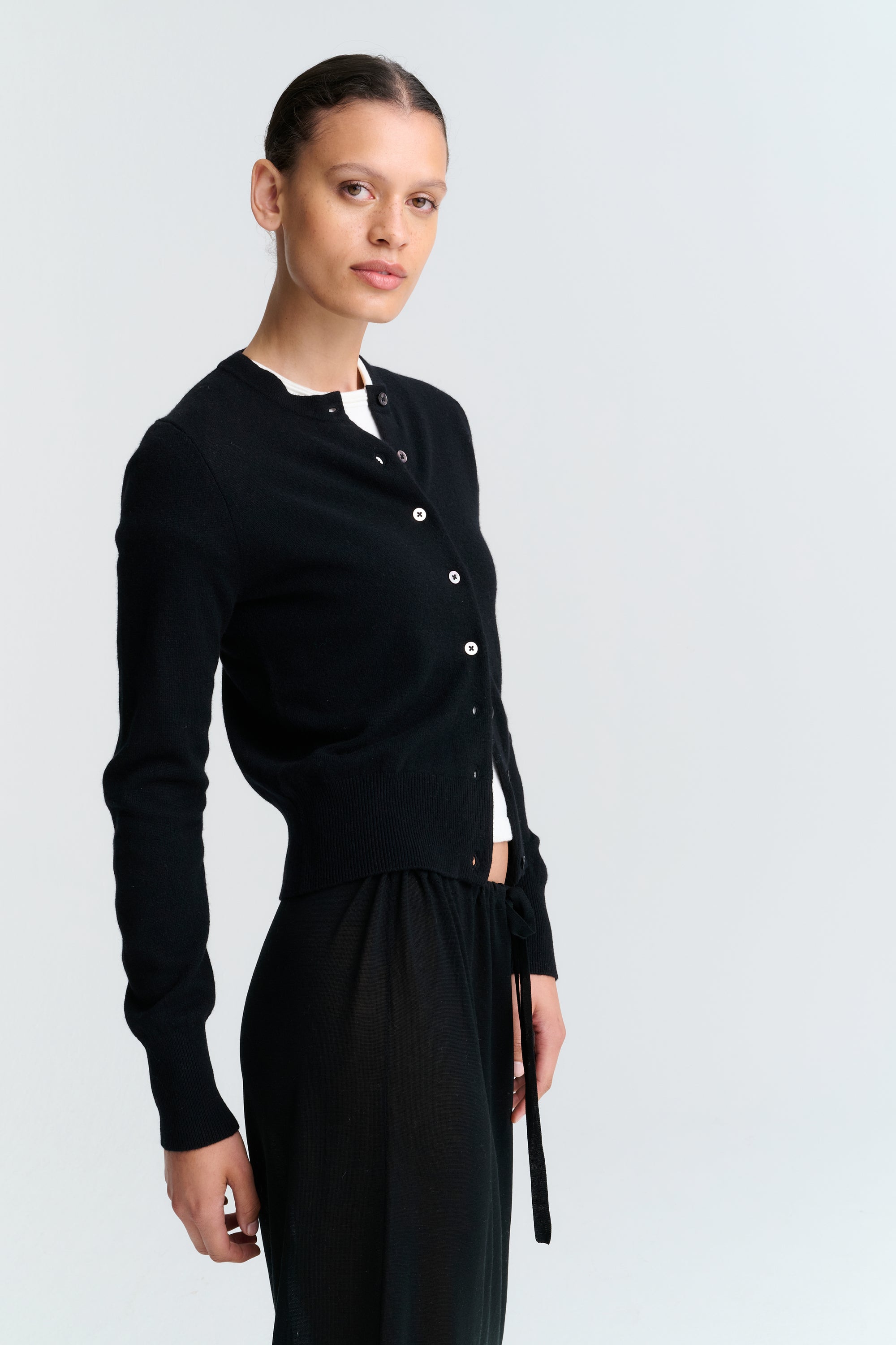 Cardigan | Wool Cashmere | Black