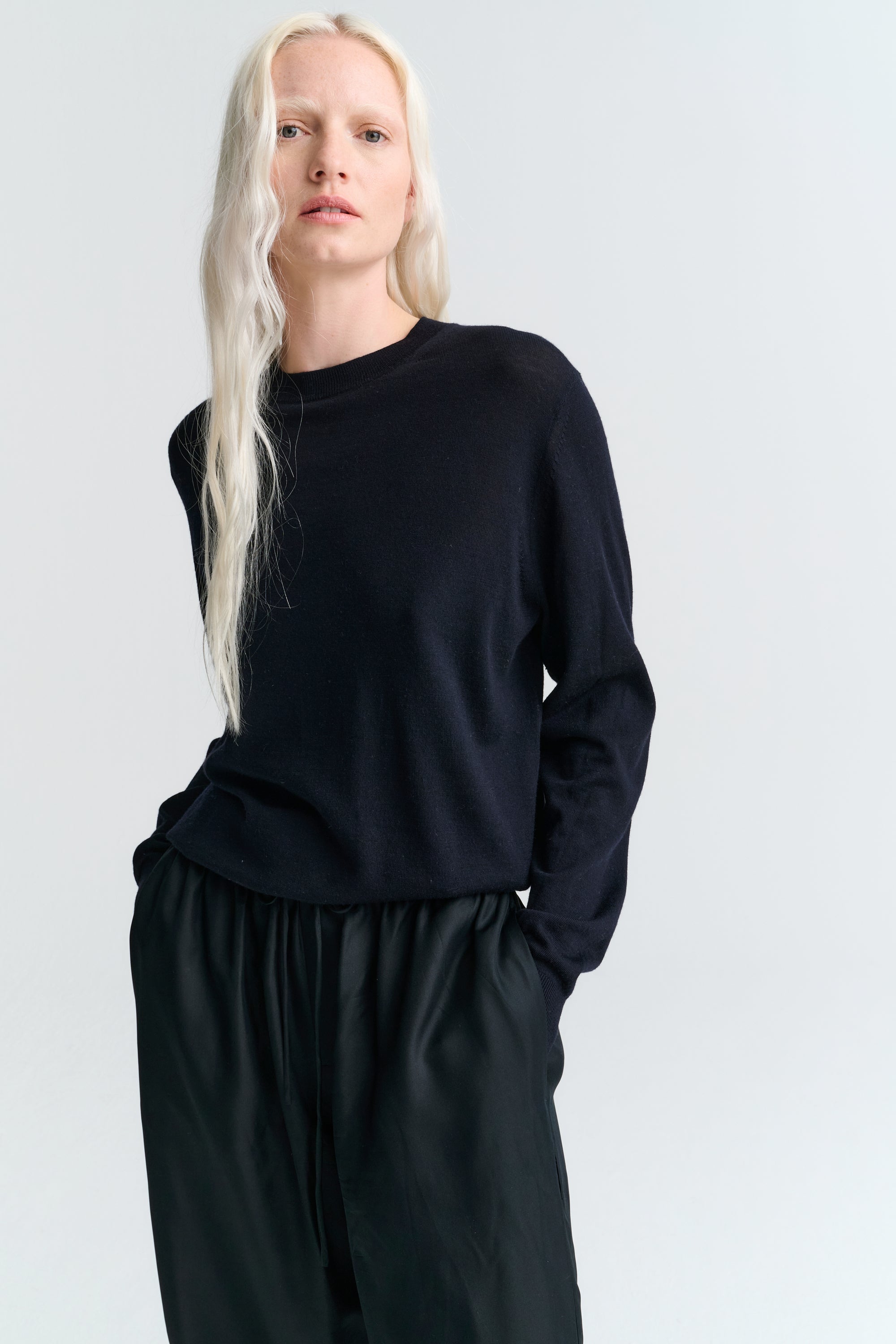 Crewneck | Merino Wool | Navy