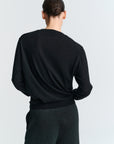 V Neck | Merino Wool | Black