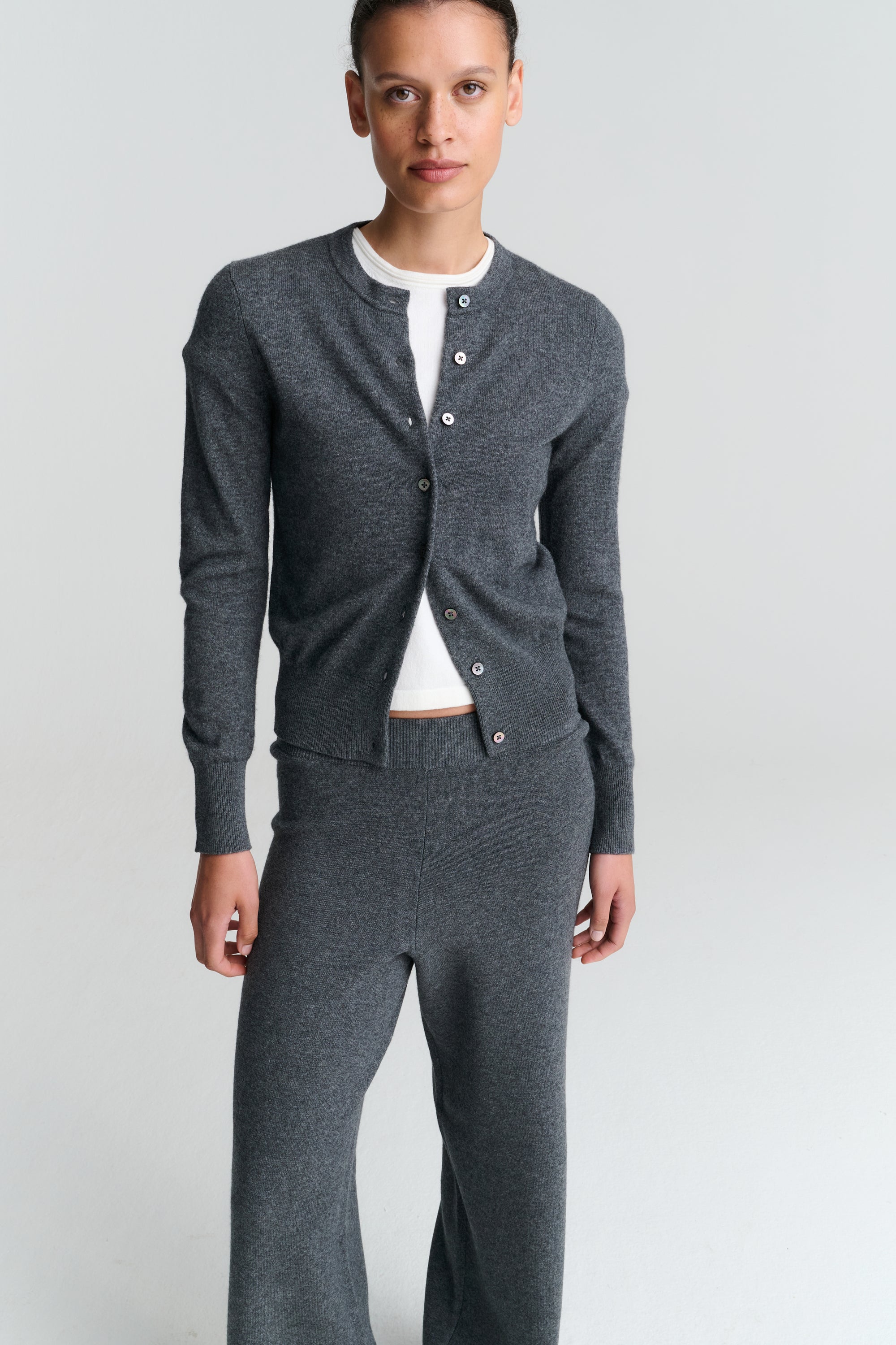 Cardigan | Wool Cashmere | Grey