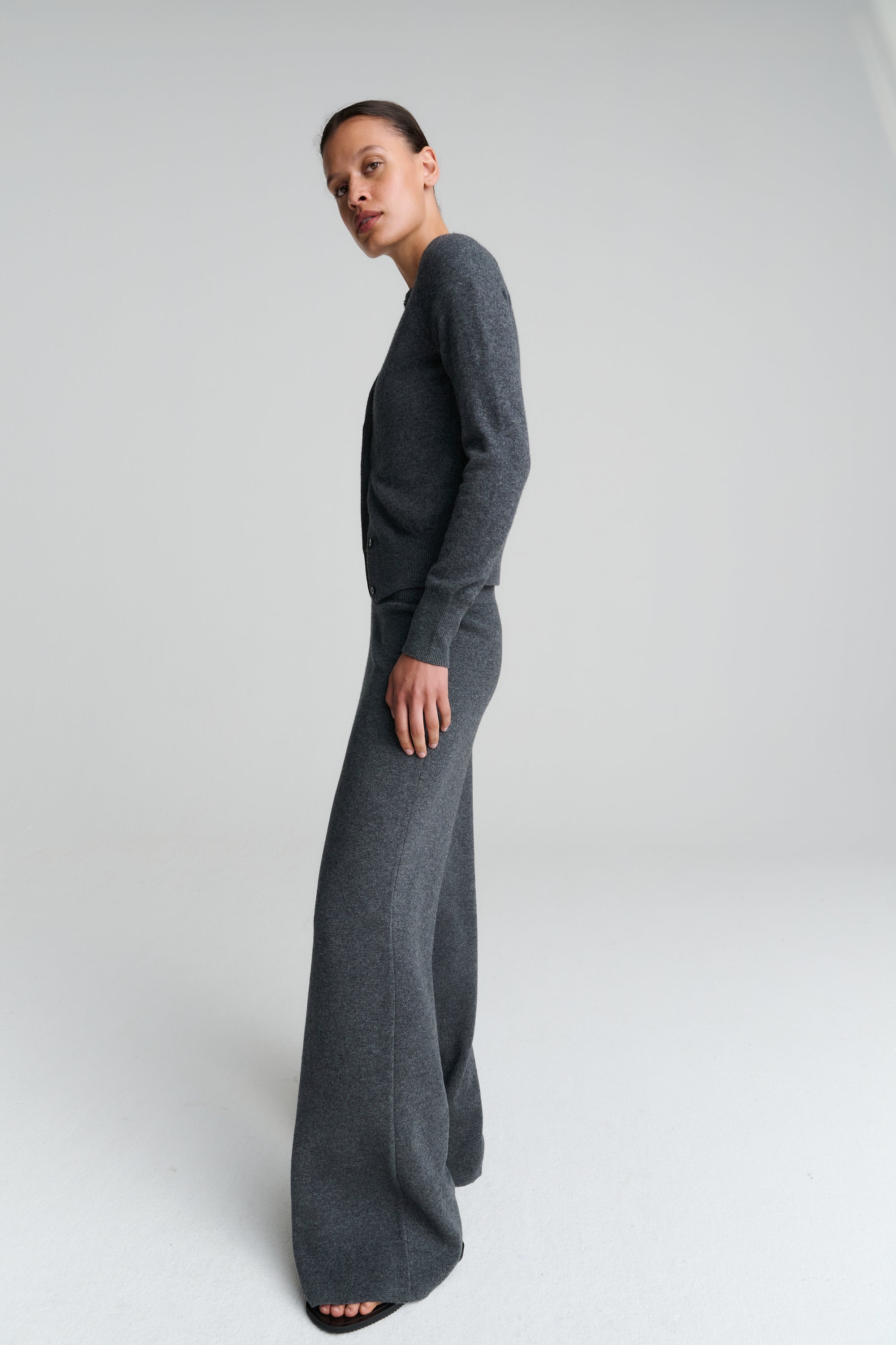 Cardigan | Wool Cashmere | Grey