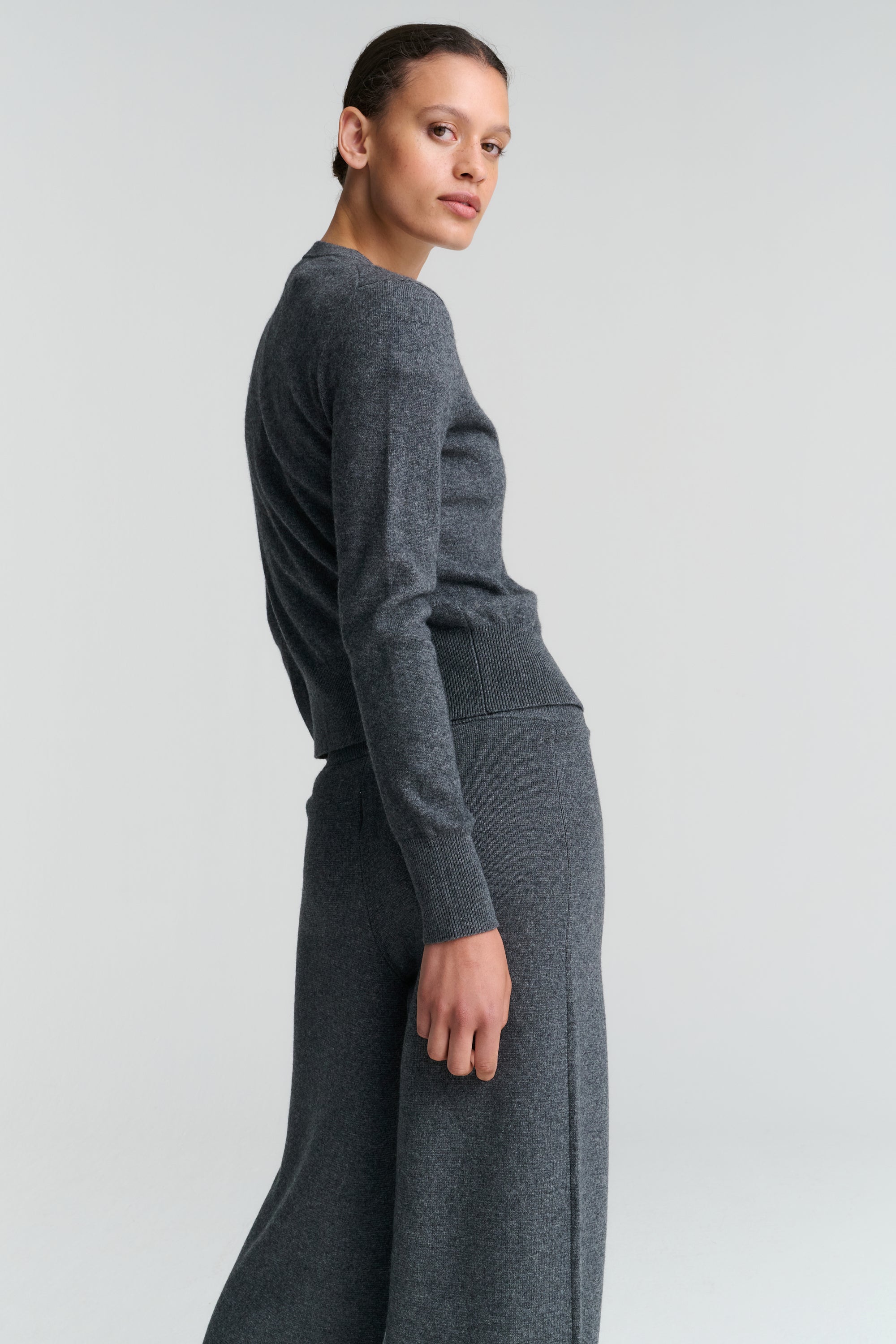 Cardigan | Wool Cashmere | Grey