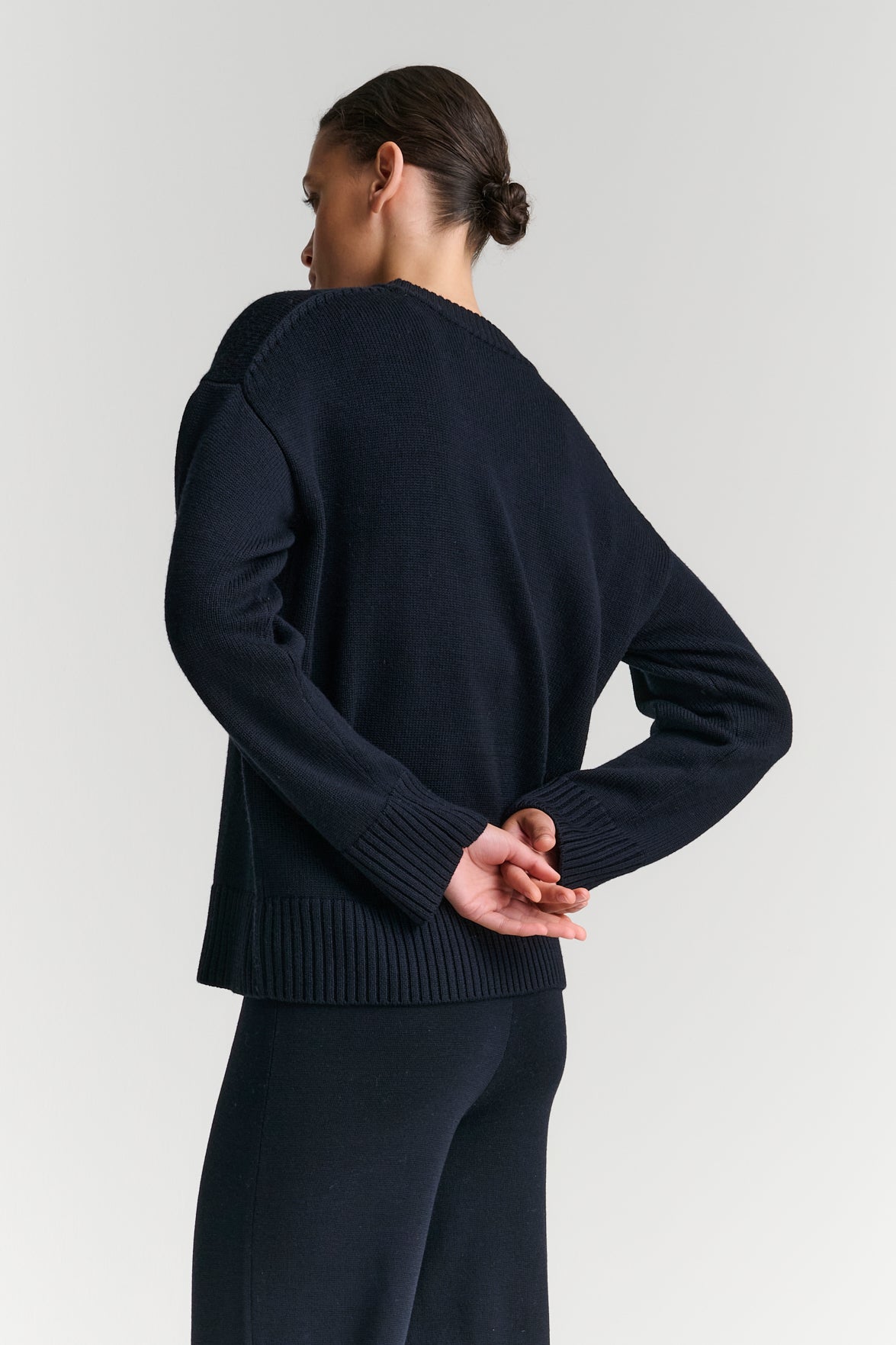 Heavy Crew | Merino Wool | Navy