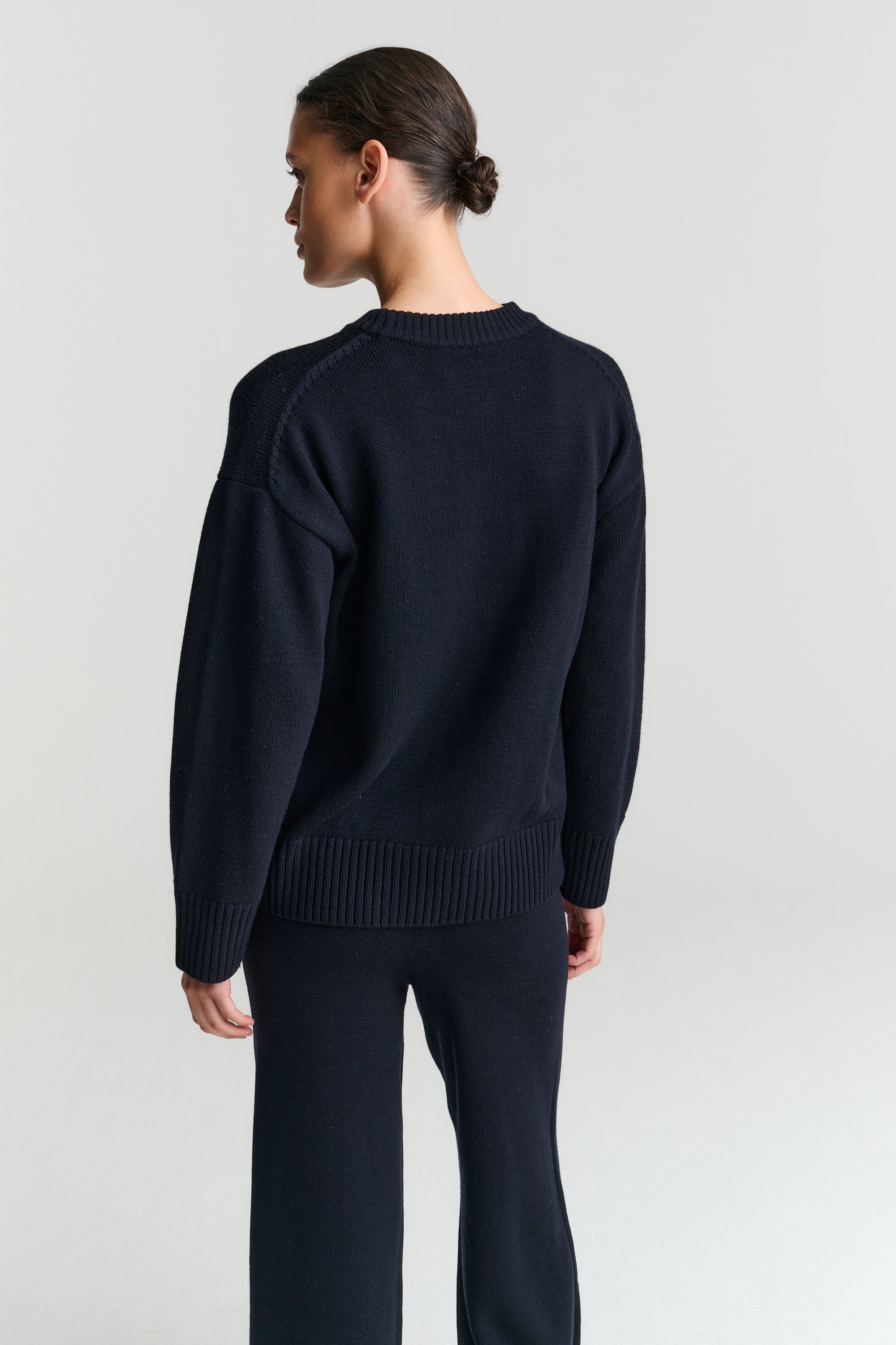 Heavy Crew | Merino Wool | Navy