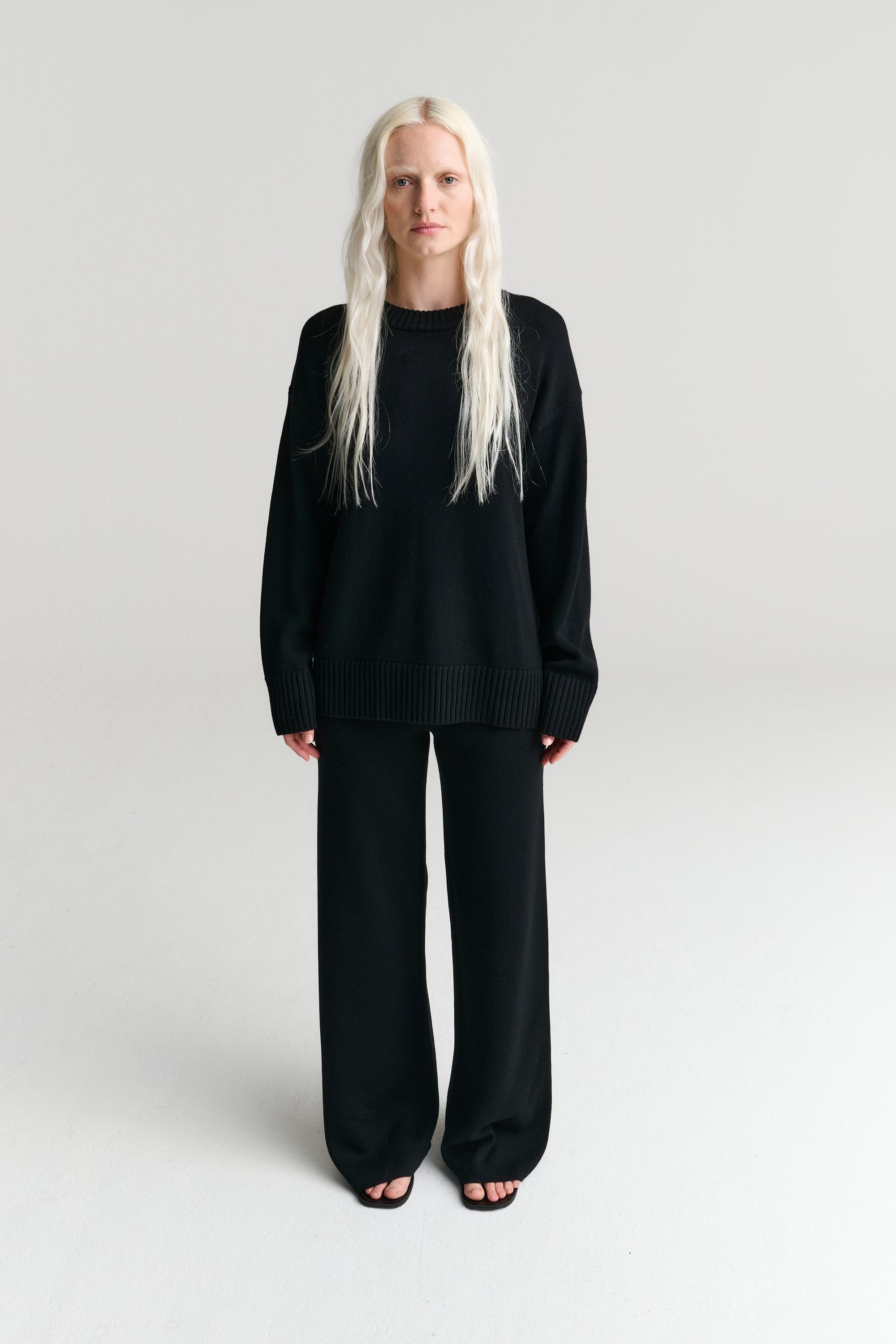 RHEA127 | Pants | Merino Wool | Black