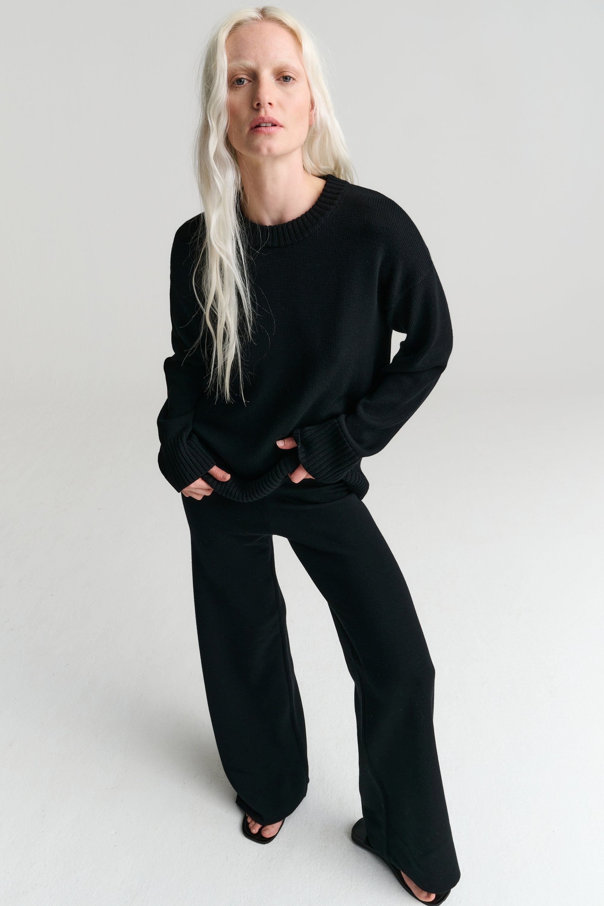Heavy Crew | Merino Wool | Black
