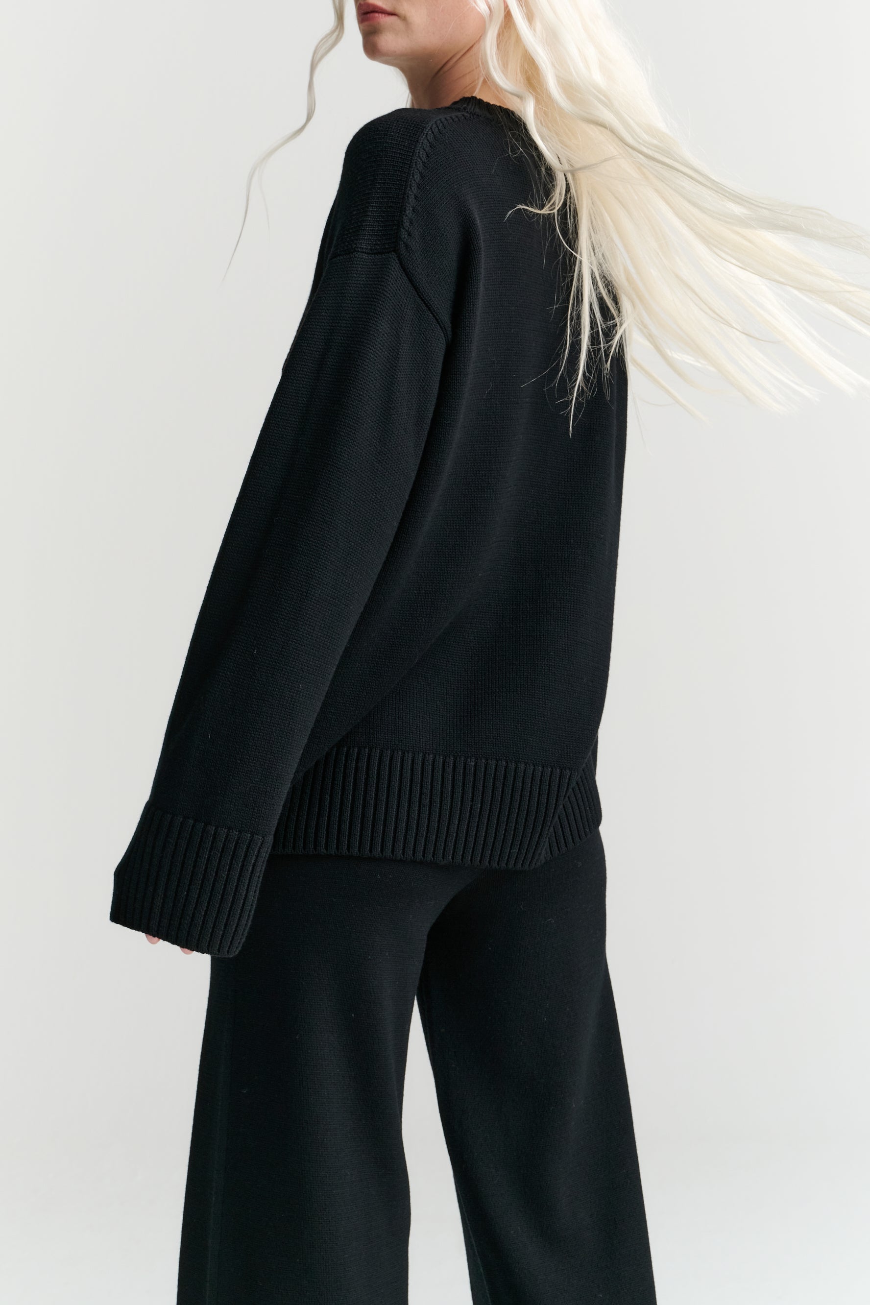Heavy Crew | Merino Wool | Black