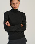Turtle Neck | Merino Wool | Dark Grey