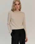 RHEA183 | Crew | Wool Cashmere | Sand