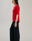 SW28.13 | TShirt | Lyocell Wool | Red