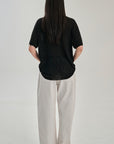 SW28.01 | TShirt | Lyocell Wool | Black