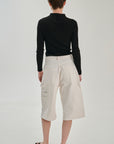 SW32.01 | Rib Polo | Lyocell Wool | Black