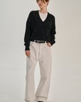 V Neck | Merino Wool | Black
