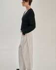 V Neck | Merino Wool | Black