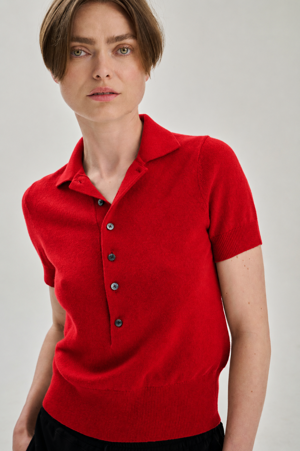 SW20.13 | Polo | Wool Cashmere | Red