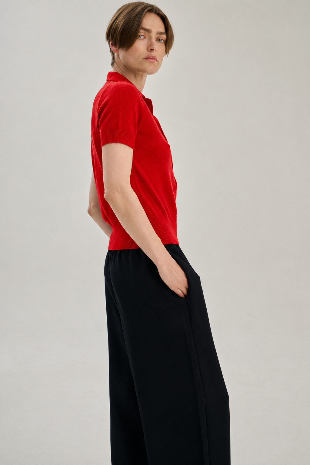 SW20.13 | Polo | Wool Cashmere | Red